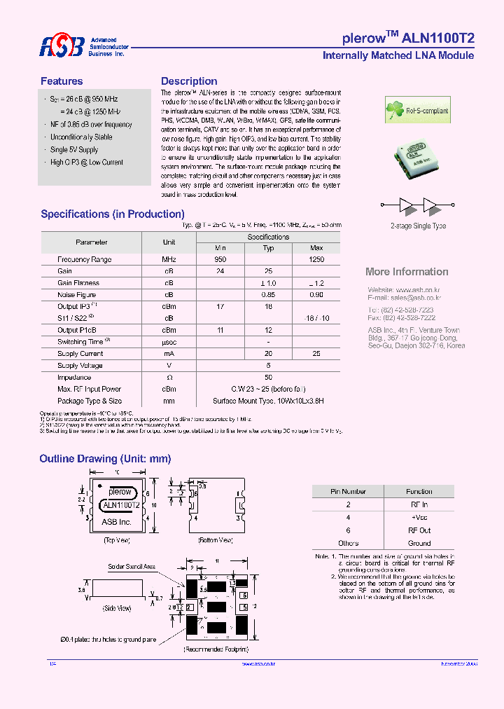 ALN1100T2_4436943.PDF Datasheet