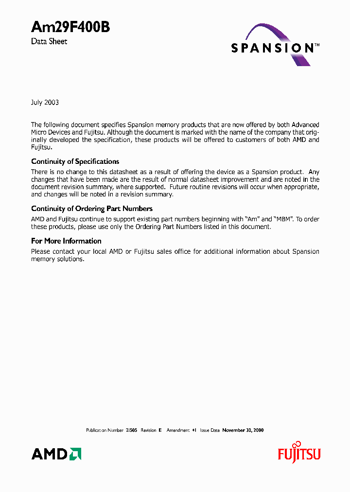 AM29F400BT-45SE0_4309660.PDF Datasheet