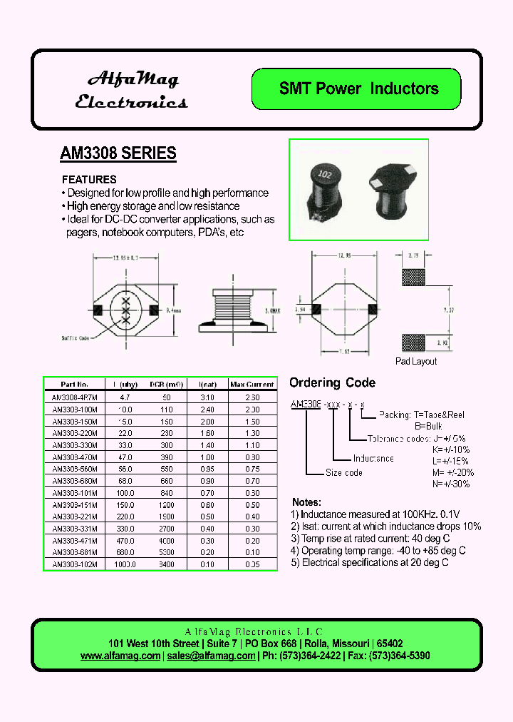 AM3308-100M_4259975.PDF Datasheet