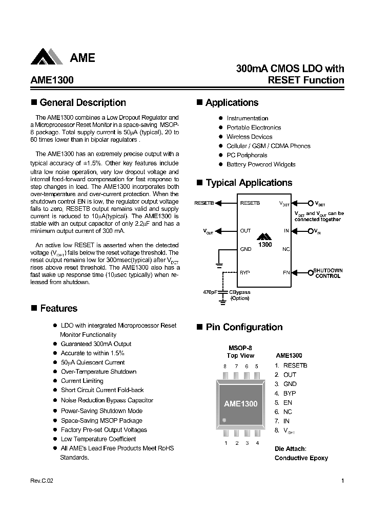 AME1300BEQA300_4381697.PDF Datasheet