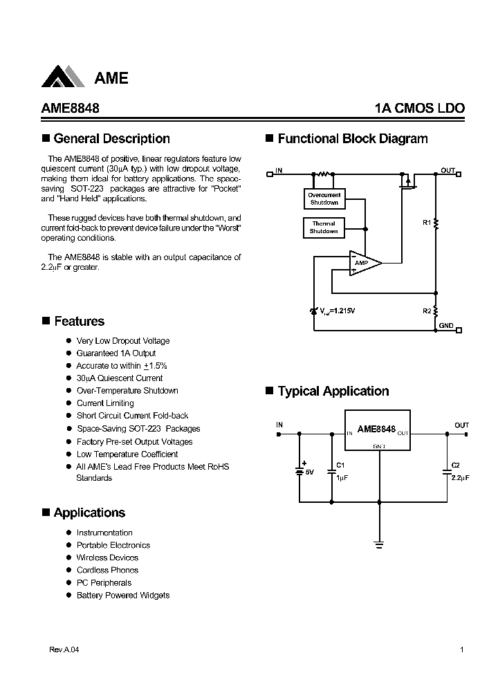 AME8848AEGT250Z_4327835.PDF Datasheet