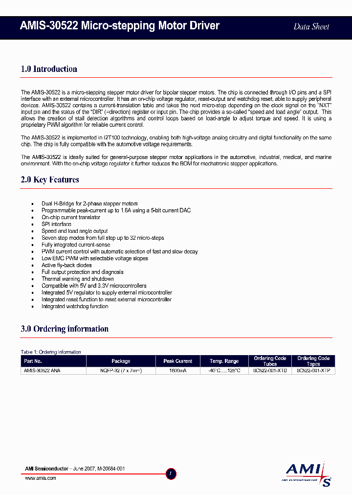 AMIS-30522_4221967.PDF Datasheet