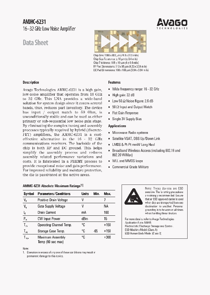 AMMC-6231_4697246.PDF Datasheet