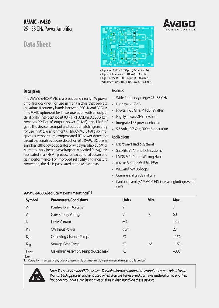 AMMC-6430_4697252.PDF Datasheet