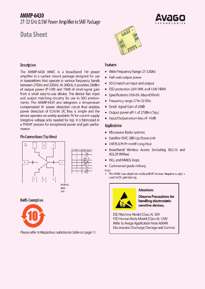 AMMP-6430-BLKG_4179707.PDF Datasheet