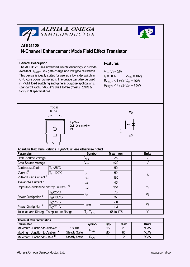 AOD4128_4217403.PDF Datasheet