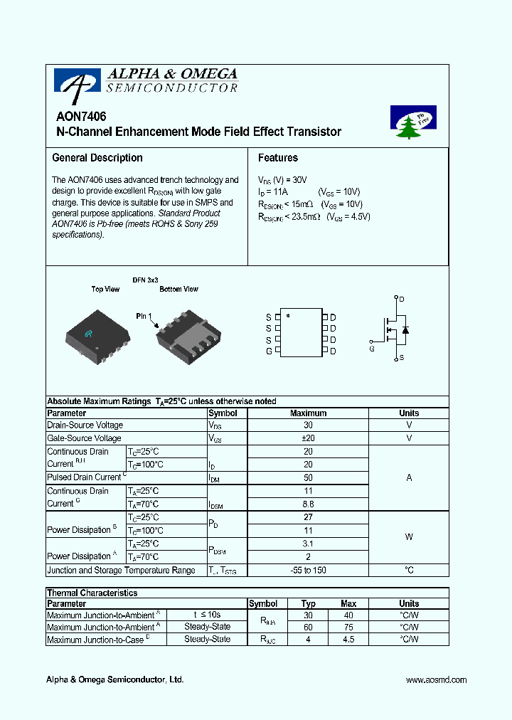 AON7406_4405225.PDF Datasheet