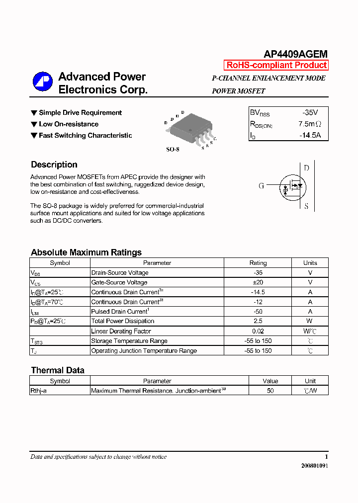 AP4409AGEM_4194646.PDF Datasheet