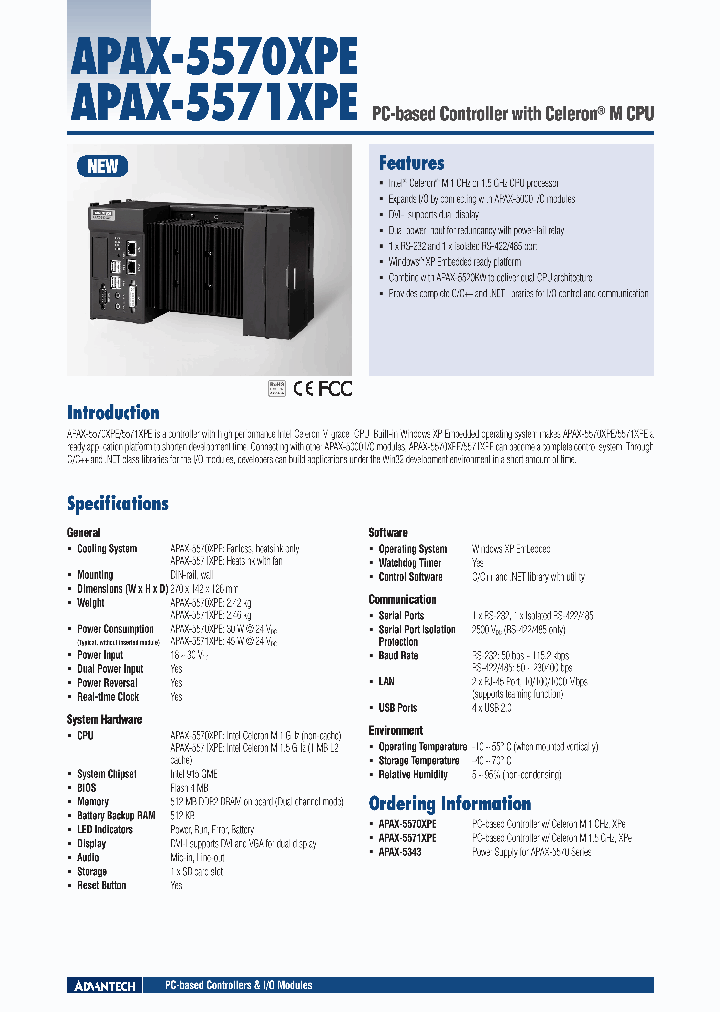 APAX-5570XPE_4675635.PDF Datasheet