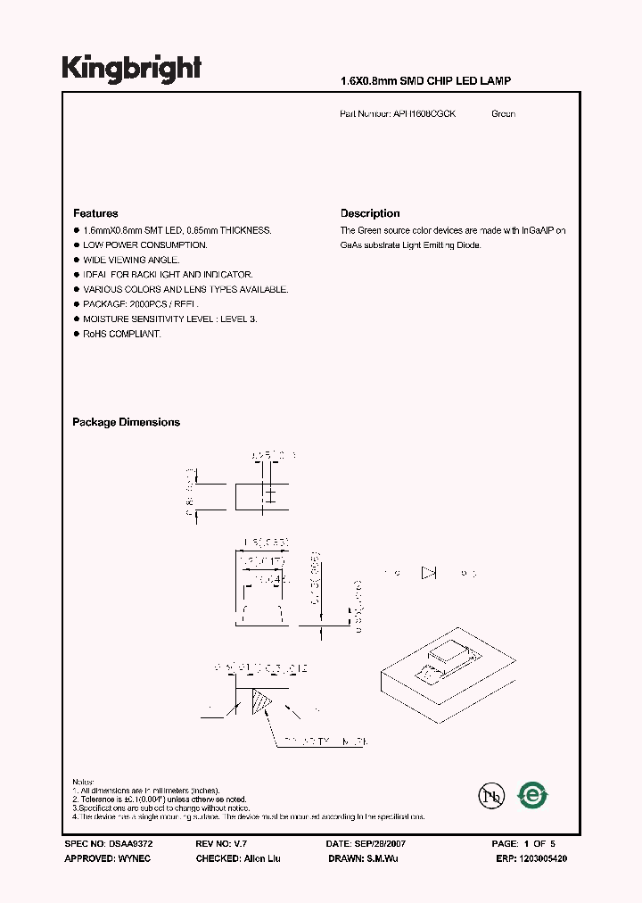 APH1608CGCK_4166285.PDF Datasheet