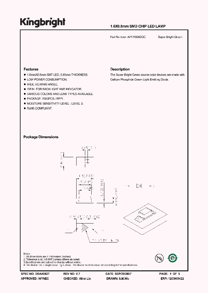 APH1608SGC_4189301.PDF Datasheet