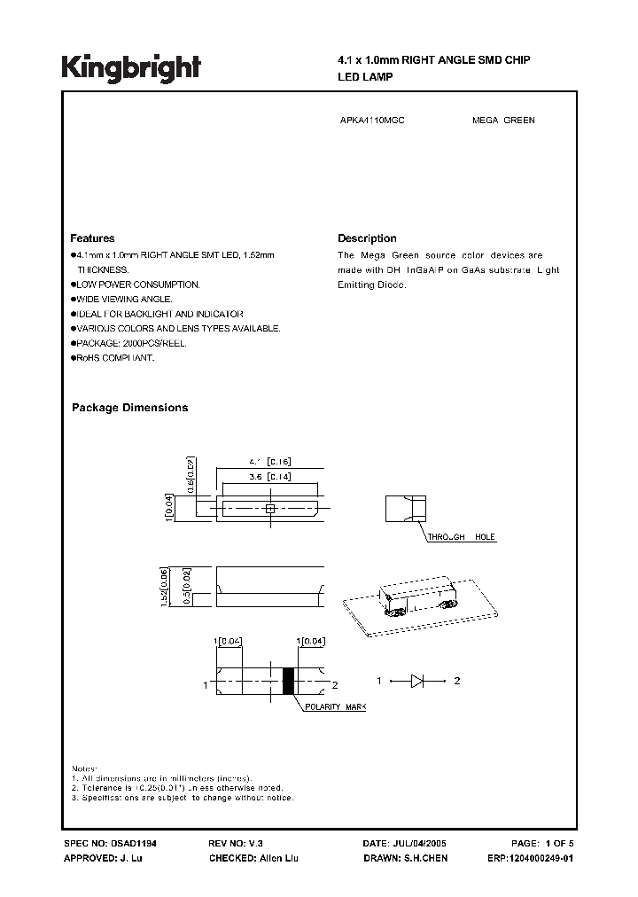 APKA4110MGC_4165461.PDF Datasheet