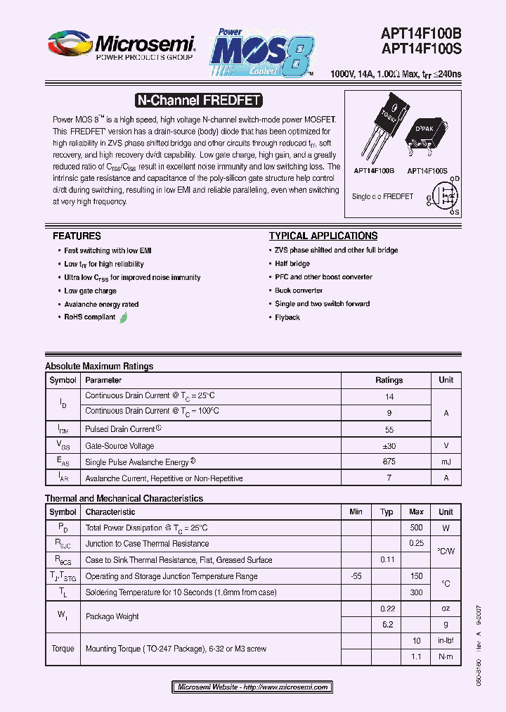 APT14F100B_4250132.PDF Datasheet