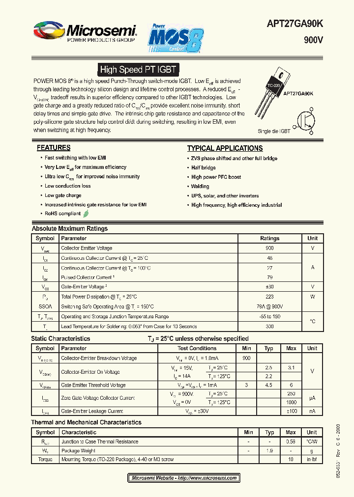APT27GA90K_4703092.PDF Datasheet