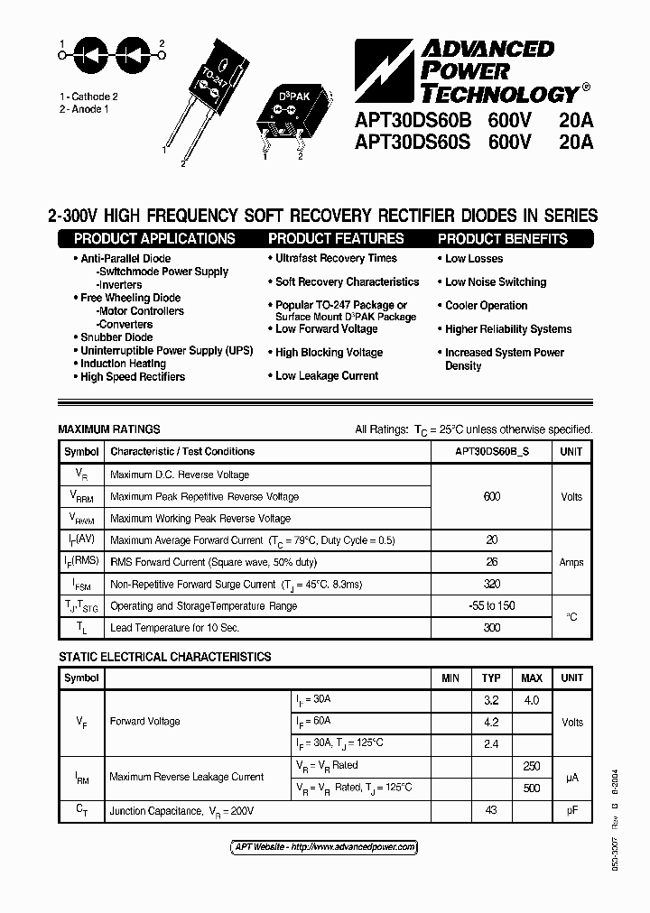 APT30DS60B04_4906563.PDF Datasheet