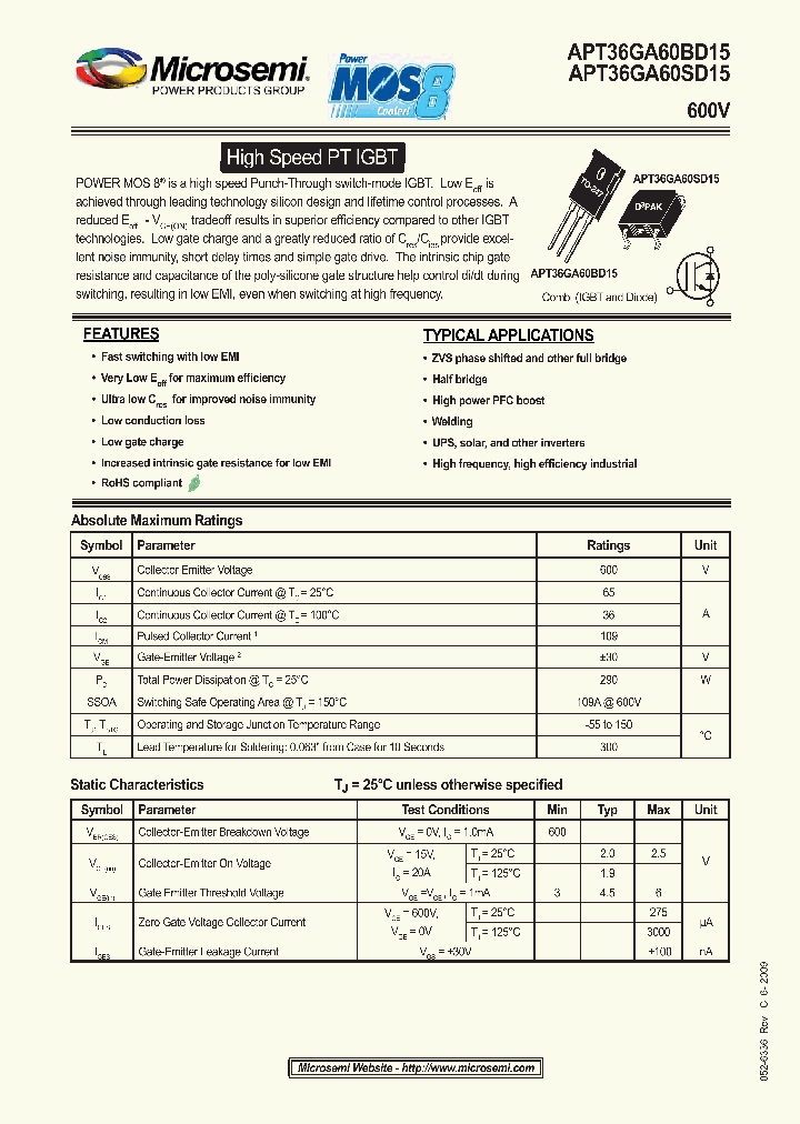 APT36GA60BD15_4561359.PDF Datasheet
