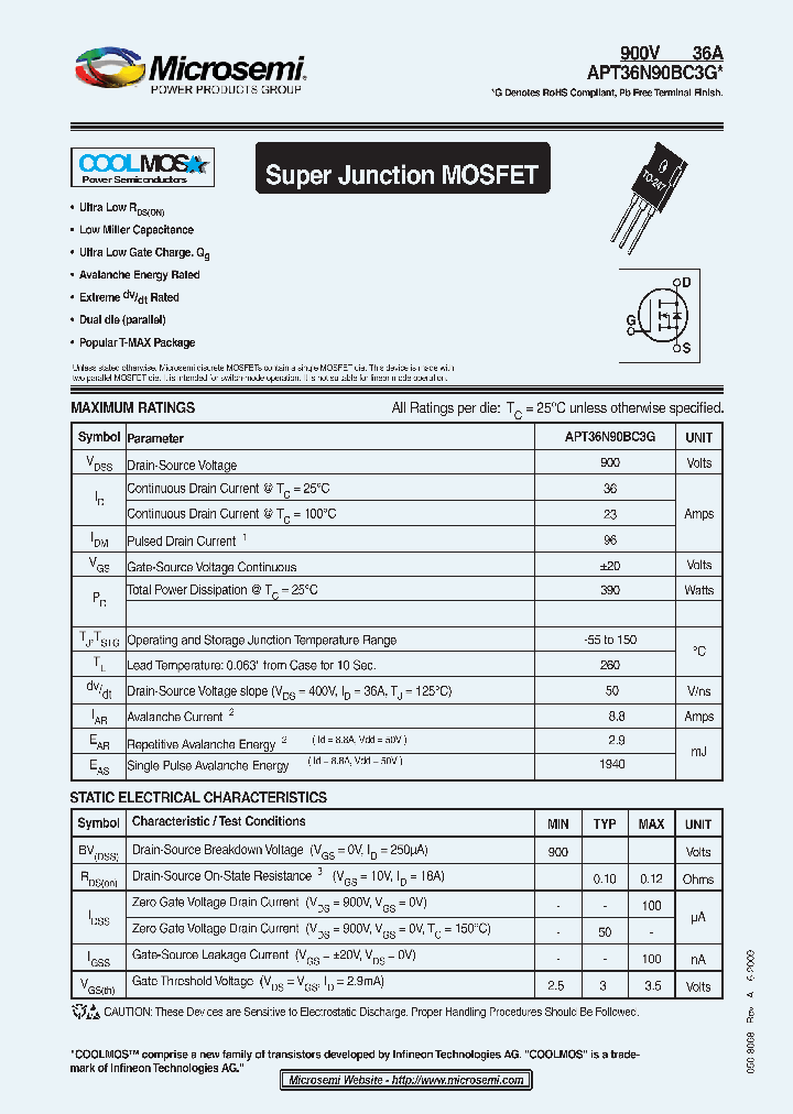 APT36N90BC3G_4500790.PDF Datasheet