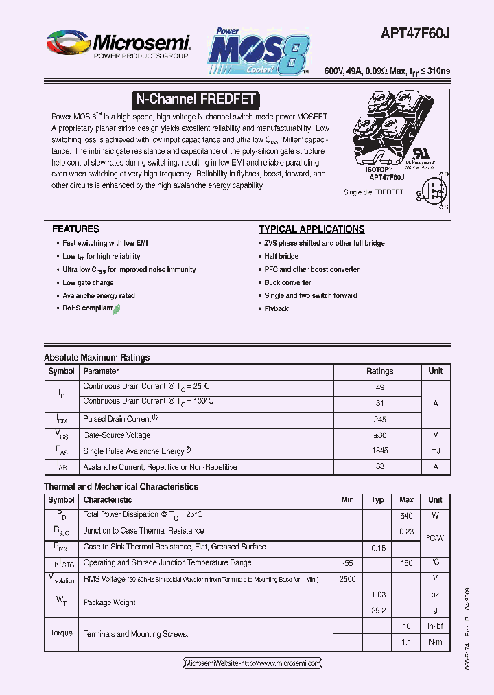 APT47F60J_4528170.PDF Datasheet