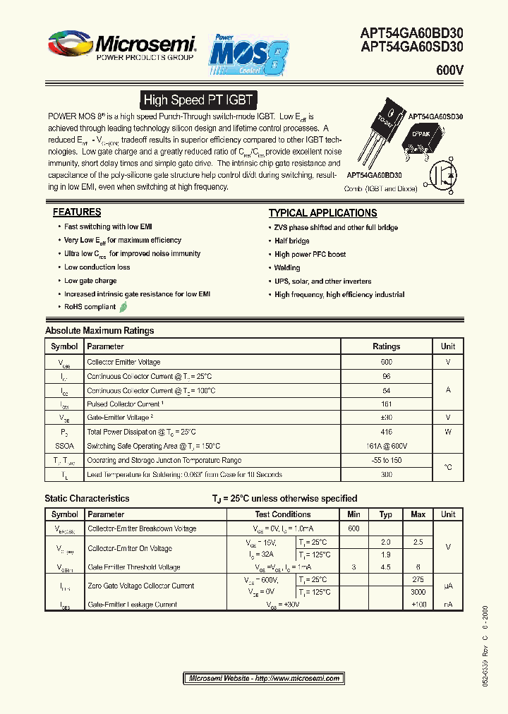 APT54GA60BD30_4522364.PDF Datasheet