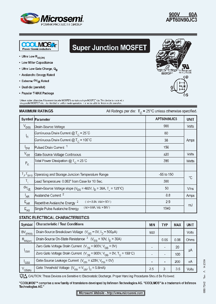 APT60N90JC3_4532577.PDF Datasheet