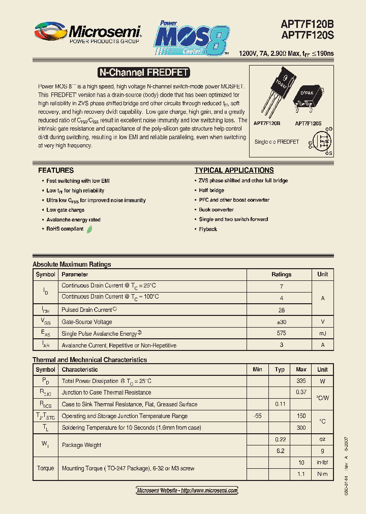 APT7F120B_4792060.PDF Datasheet