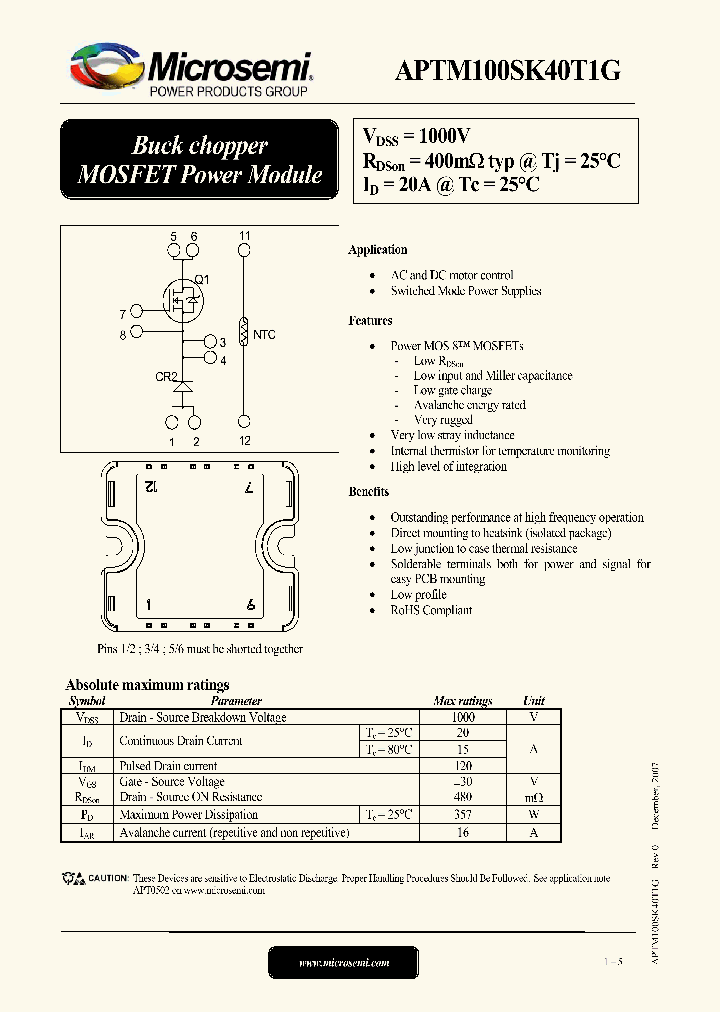 APTM100SK40T1G_4553591.PDF Datasheet