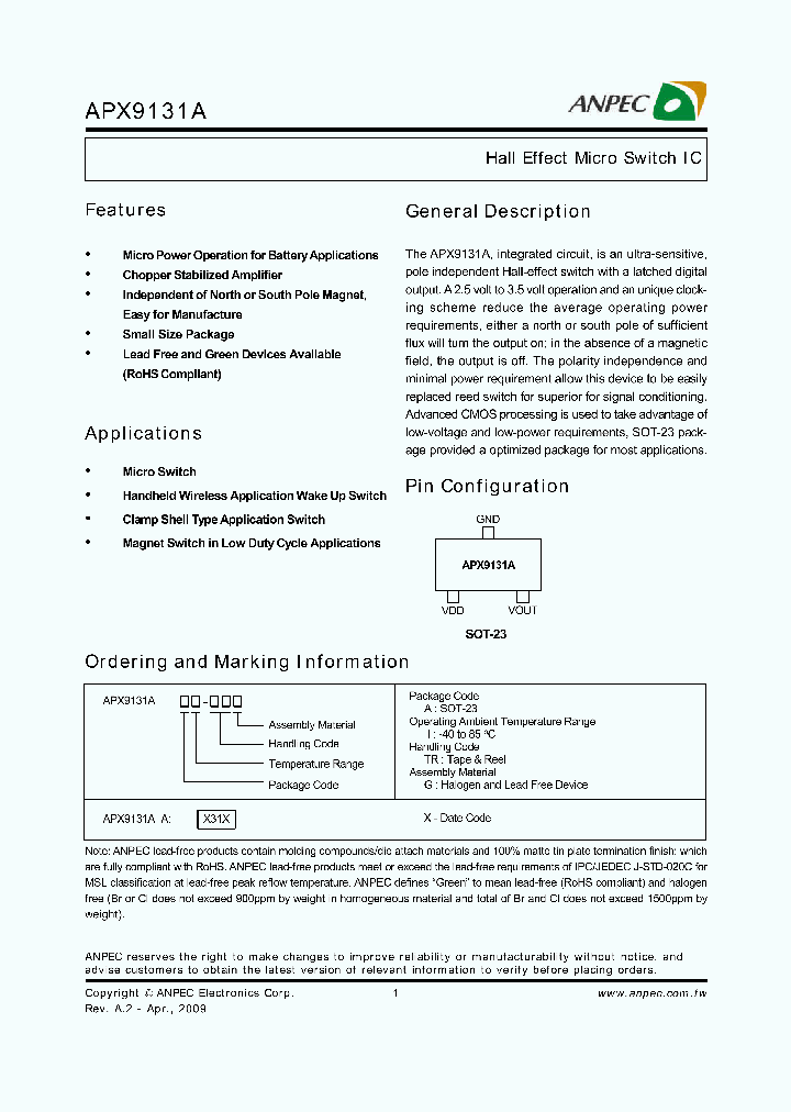 APX9131AAI-TRG_4649121.PDF Datasheet
