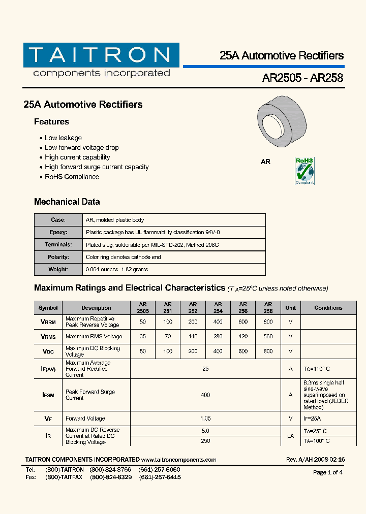 AR254_4216253.PDF Datasheet