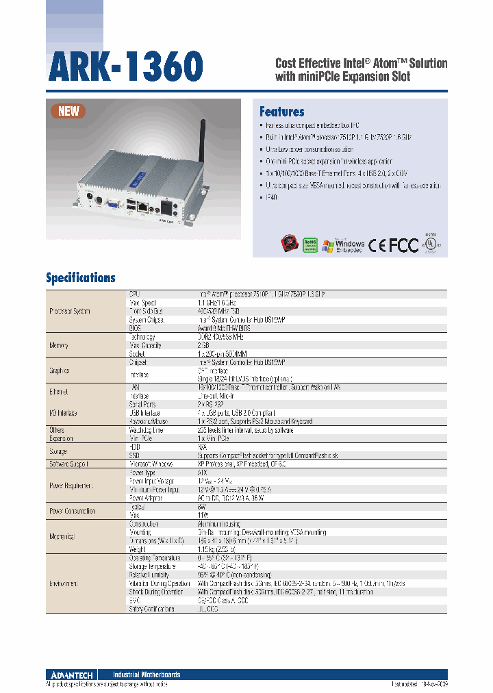 ARK-1360_4621266.PDF Datasheet