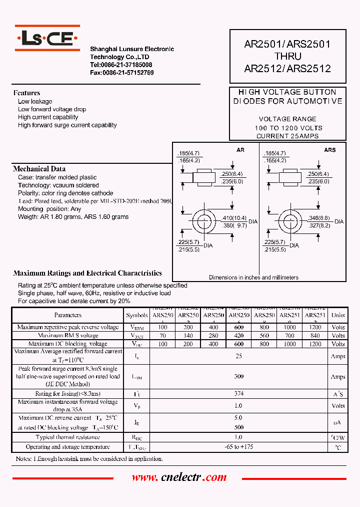 ARS2510_4766917.PDF Datasheet