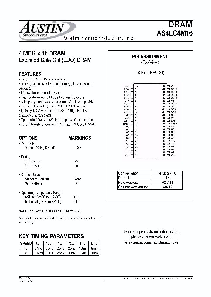 AS4LC4M16DG-6SIT_4546371.PDF Datasheet