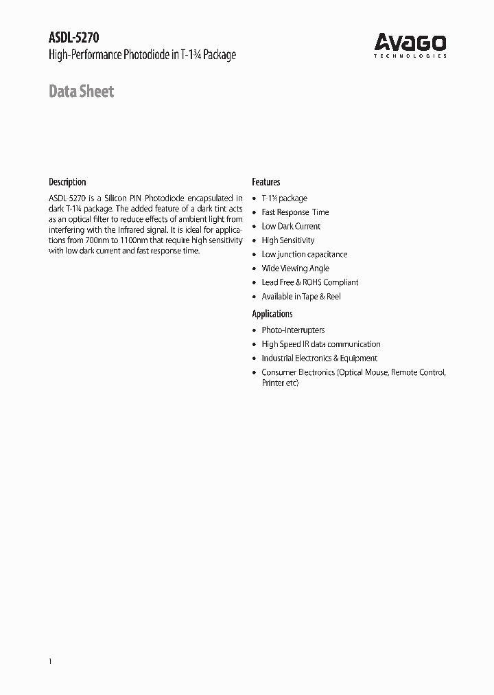 ASDL-5270_4186288.PDF Datasheet