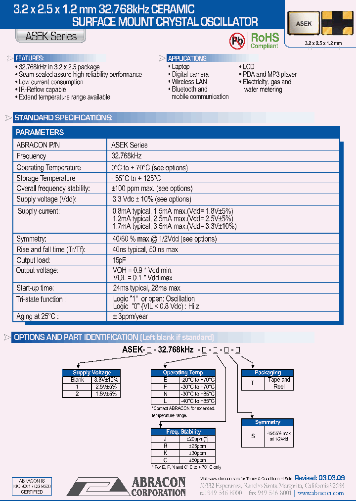 ASEK32768KHZERST_4558236.PDF Datasheet