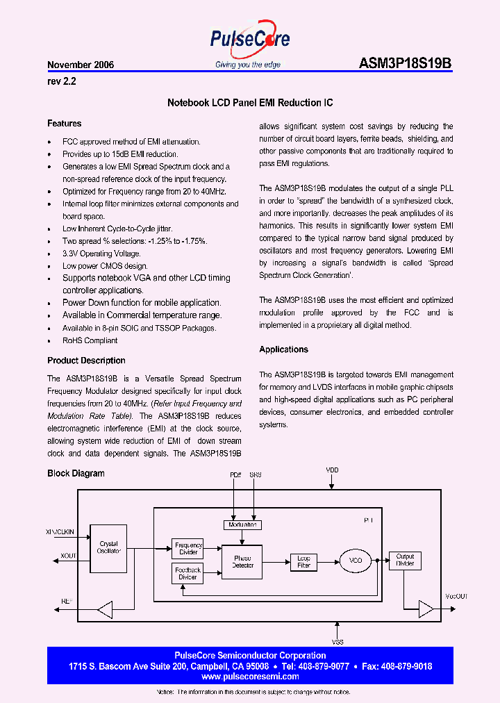 ASM3P18S19B_4501135.PDF Datasheet