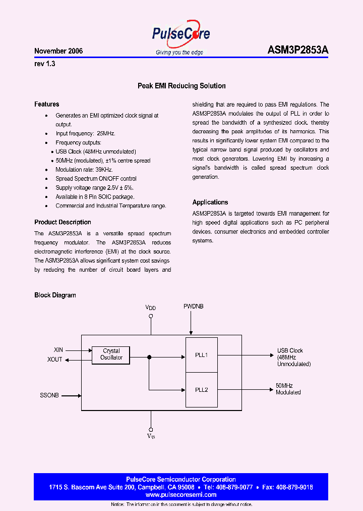 ASM3P2853A_4457179.PDF Datasheet