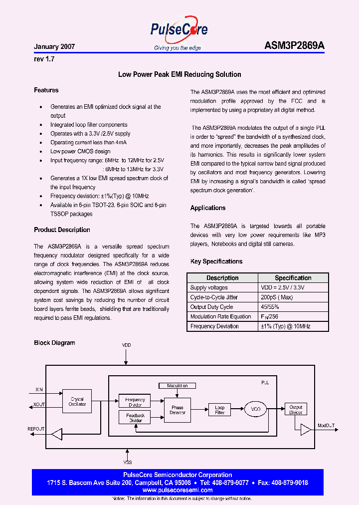 ASM3P2869A_4575557.PDF Datasheet