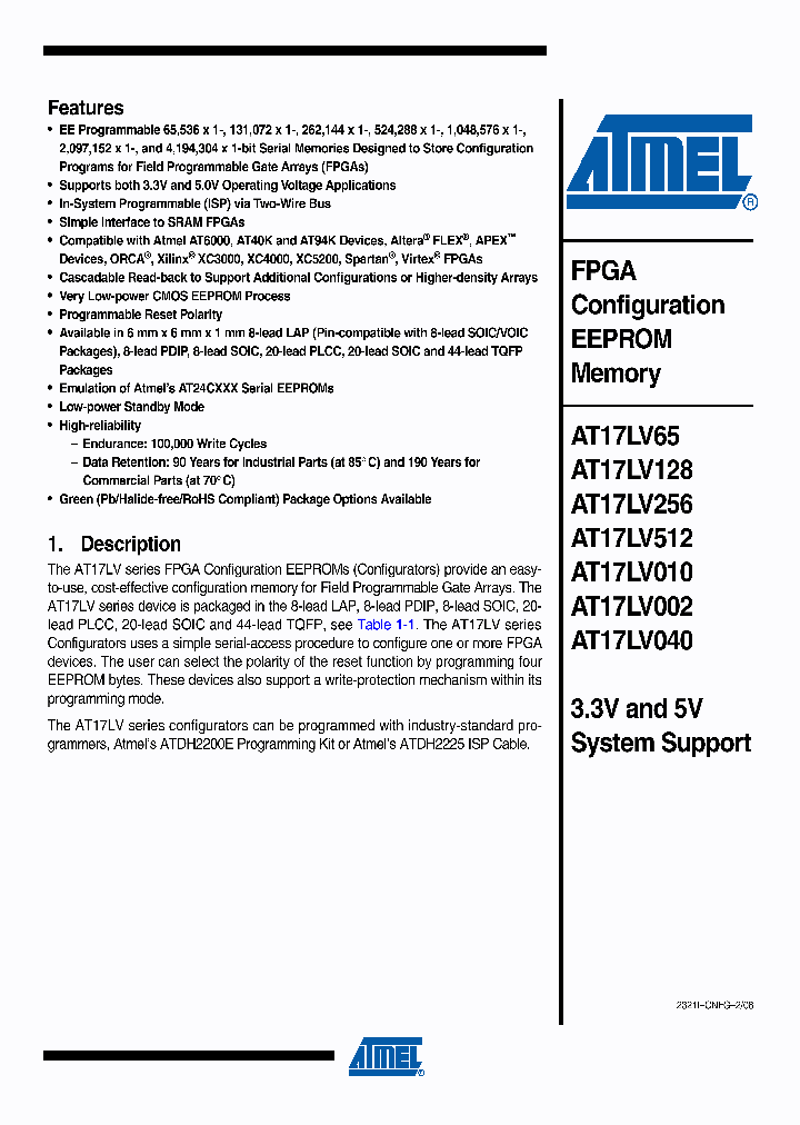 AT17LV128-10SC_4855541.PDF Datasheet