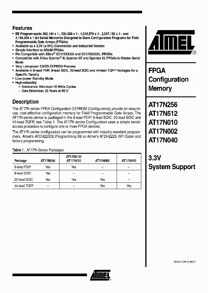 AT17N256-10NC_4430140.PDF Datasheet