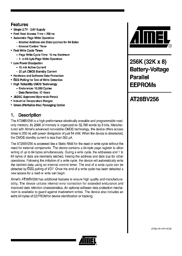 AT28BV256-20PI_4361277.PDF Datasheet