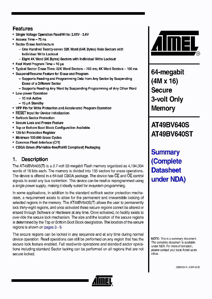 AT49BV640S_4386766.PDF Datasheet