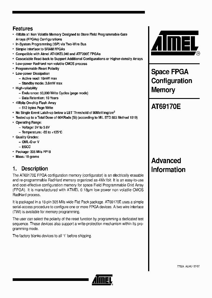 AT69170E-DX-SV_4615799.PDF Datasheet