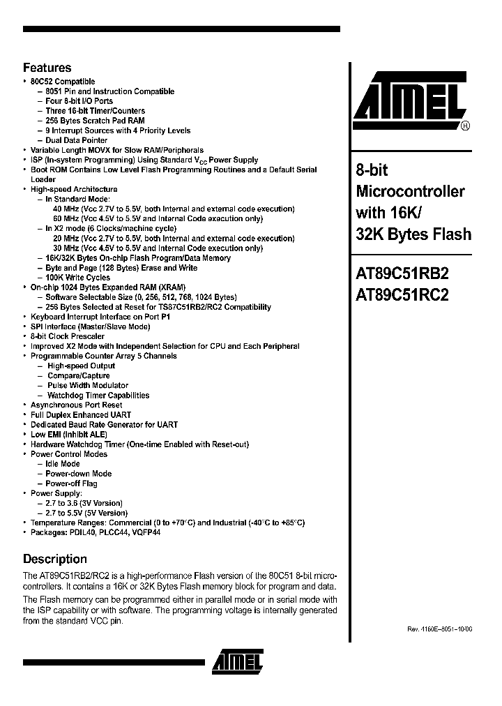 AT89C51RB2-3CSUM_4284413.PDF Datasheet