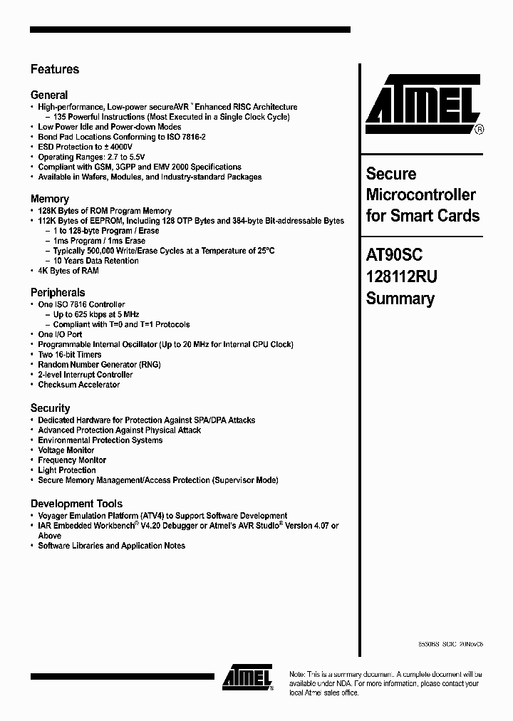 AT90SC128112RU_4375629.PDF Datasheet