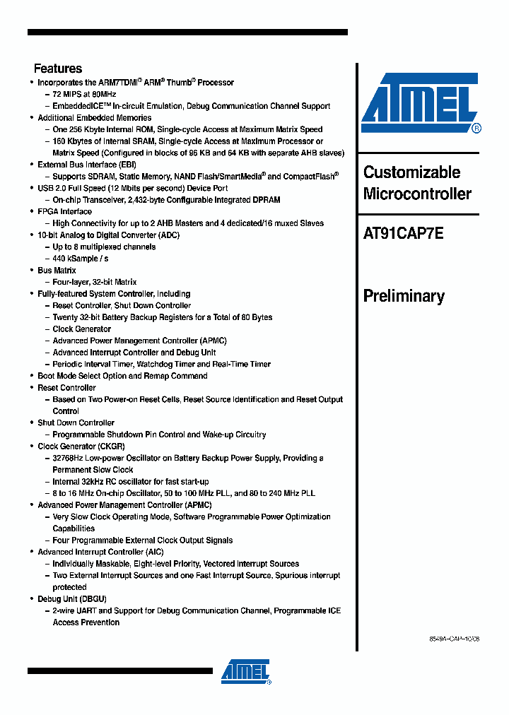 AT91CAP7E_4269394.PDF Datasheet