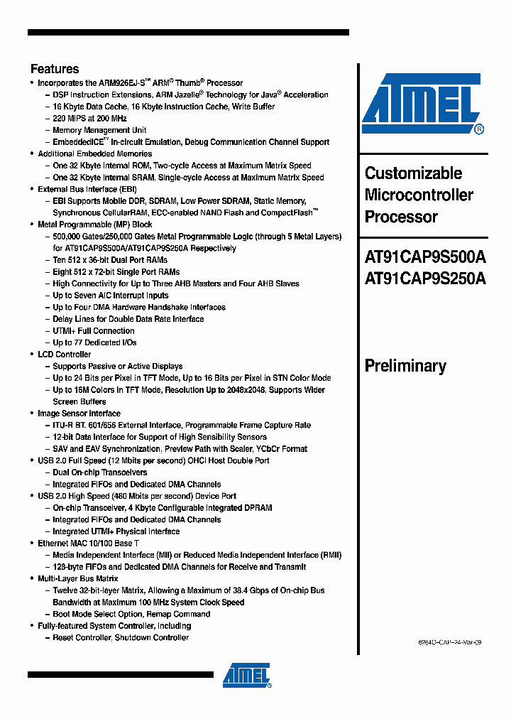 AT91CAP9S500A1_4571333.PDF Datasheet