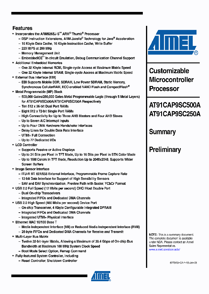 AT91CAP9SC250A-CJ_4273360.PDF Datasheet
