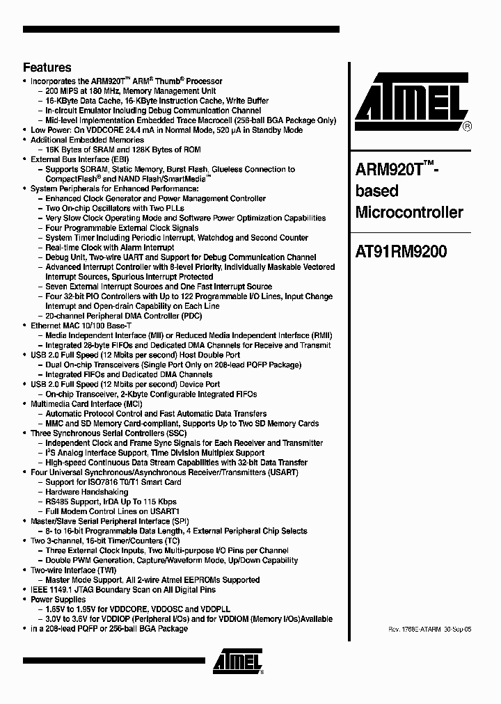 AT91RM9200_4230979.PDF Datasheet