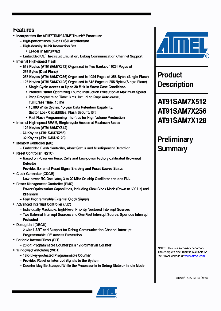 AT91SAM7X51207_4492783.PDF Datasheet