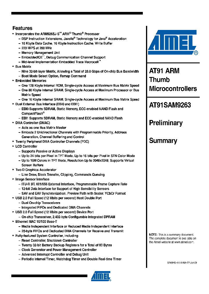 AT91SAM92630907_4824415.PDF Datasheet