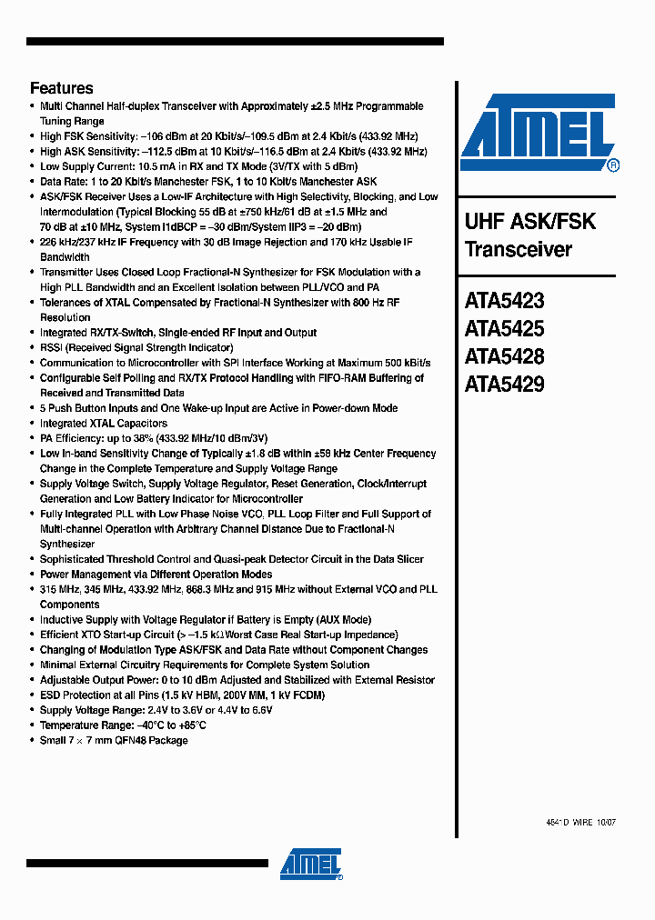 ATA5423-PLQW_4280938.PDF Datasheet